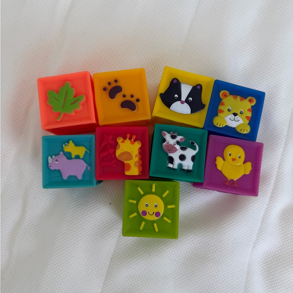 Soft Squeeze Baby Stacking Blocks